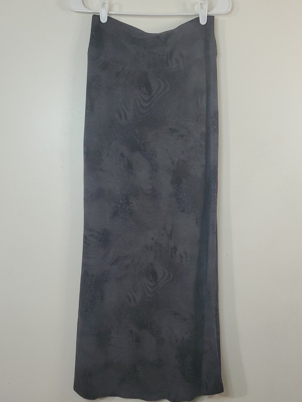 Nally & Millie Y2K Lagenlook Charcoal Black Maxi Skirt Size XS Grunge Whimsigoth